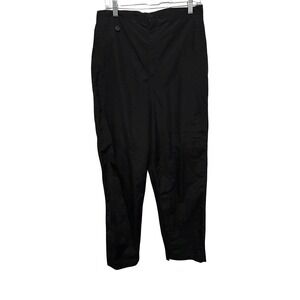 Sun Mountain Golf Rain Pants Womens Large Black Waterproof‎ Zip Leg Pockets